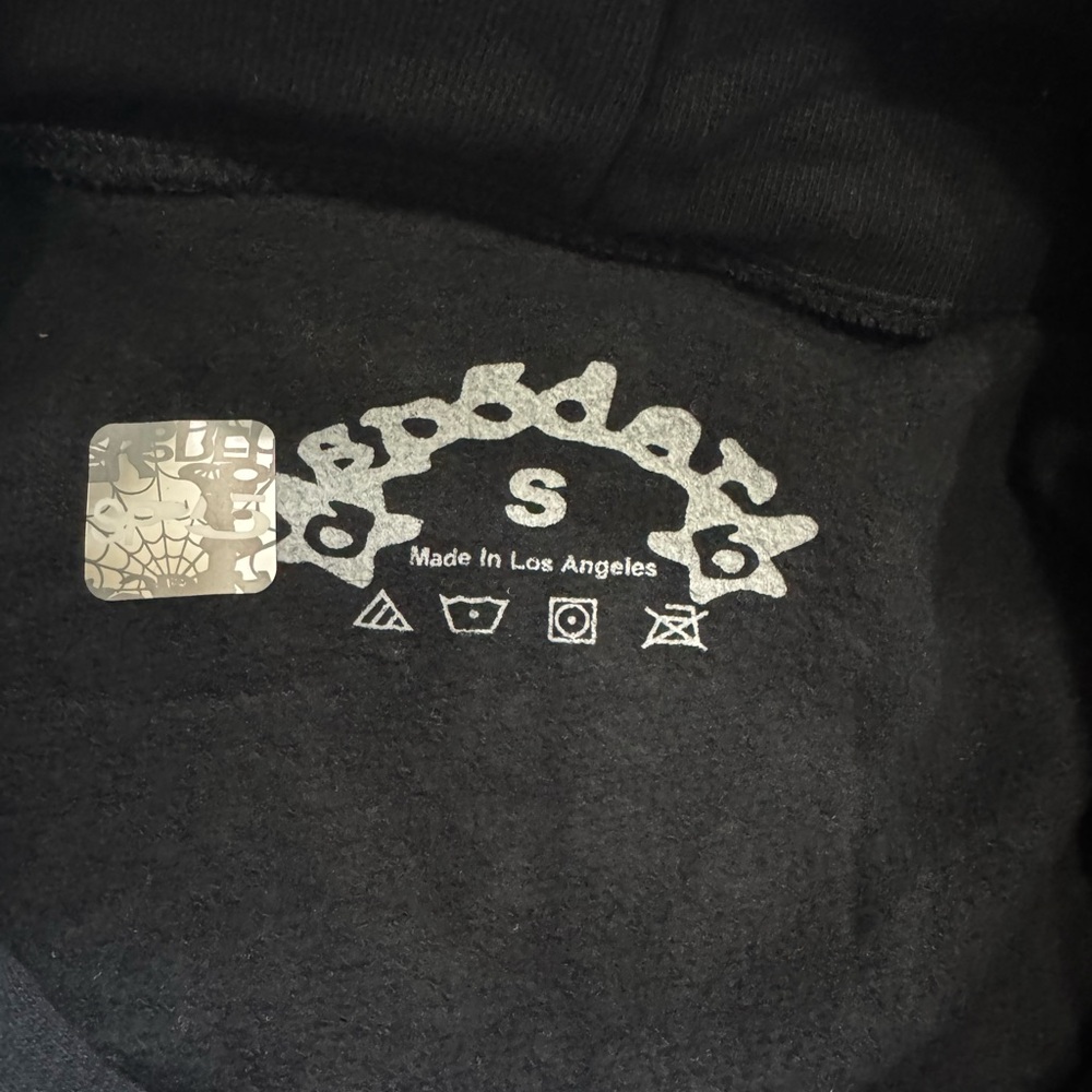 Black & White Spider Hoodie Size Small - Picture 3 of 4